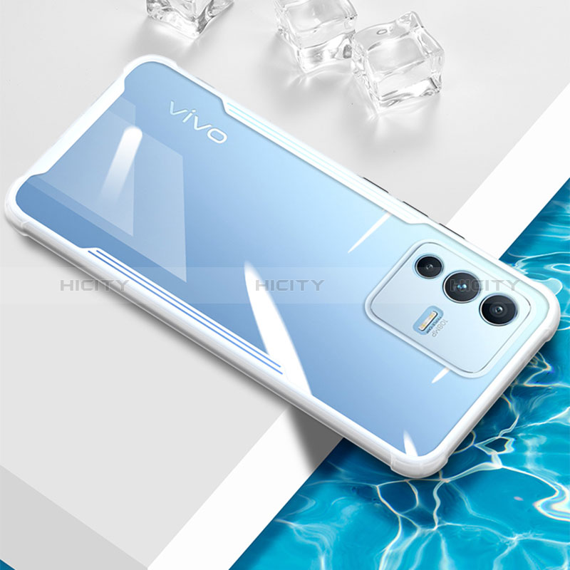 Coque Ultra Fine TPU Souple Housse Etui Transparente BH1 pour Vivo V23 5G Blanc Plus