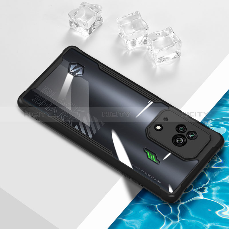 Coque Ultra Fine TPU Souple Housse Etui Transparente BH1 pour Xiaomi Black Shark 5 5G Noir Plus