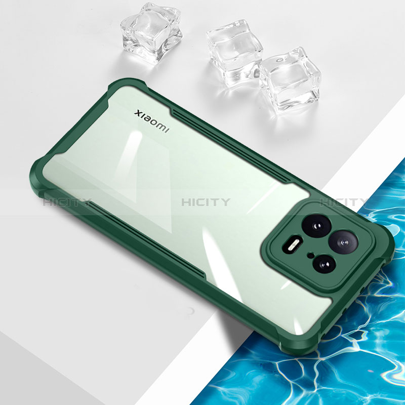 Coque Ultra Fine TPU Souple Housse Etui Transparente BH1 pour Xiaomi Mi 13 5G Vert Plus