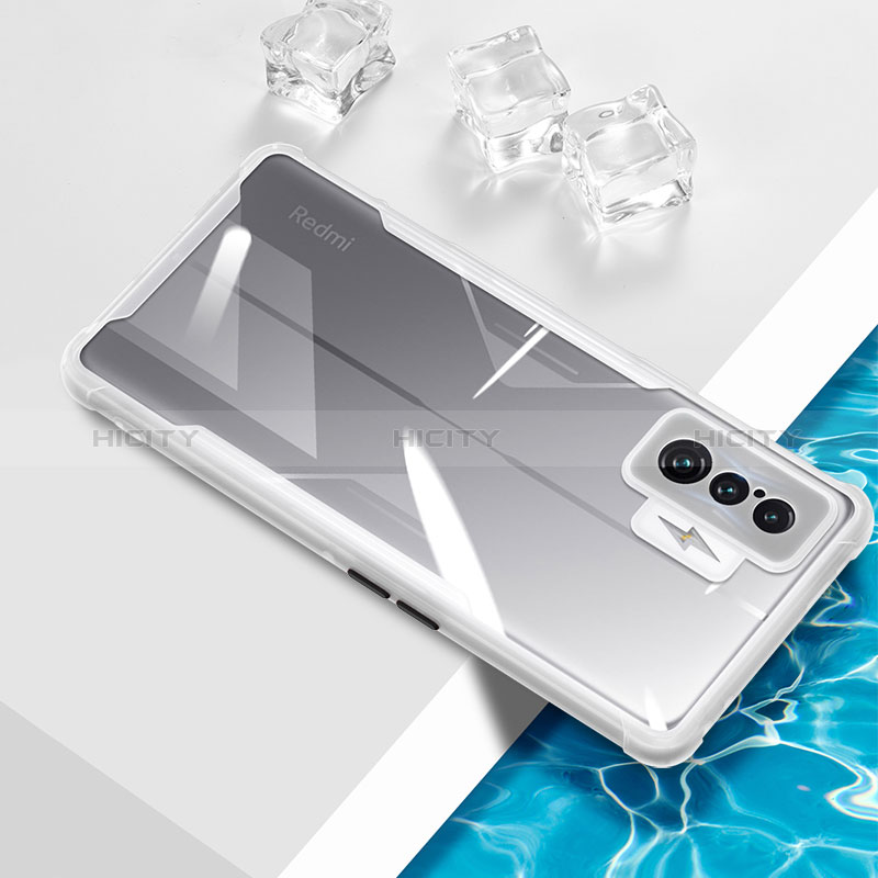 Coque Ultra Fine TPU Souple Housse Etui Transparente BH1 pour Xiaomi Redmi K50 Gaming AMG F1 5G Blanc Plus