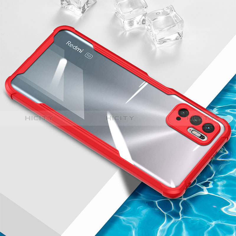 Coque Ultra Fine TPU Souple Housse Etui Transparente BH1 pour Xiaomi Redmi Note 10 5G Rouge Plus