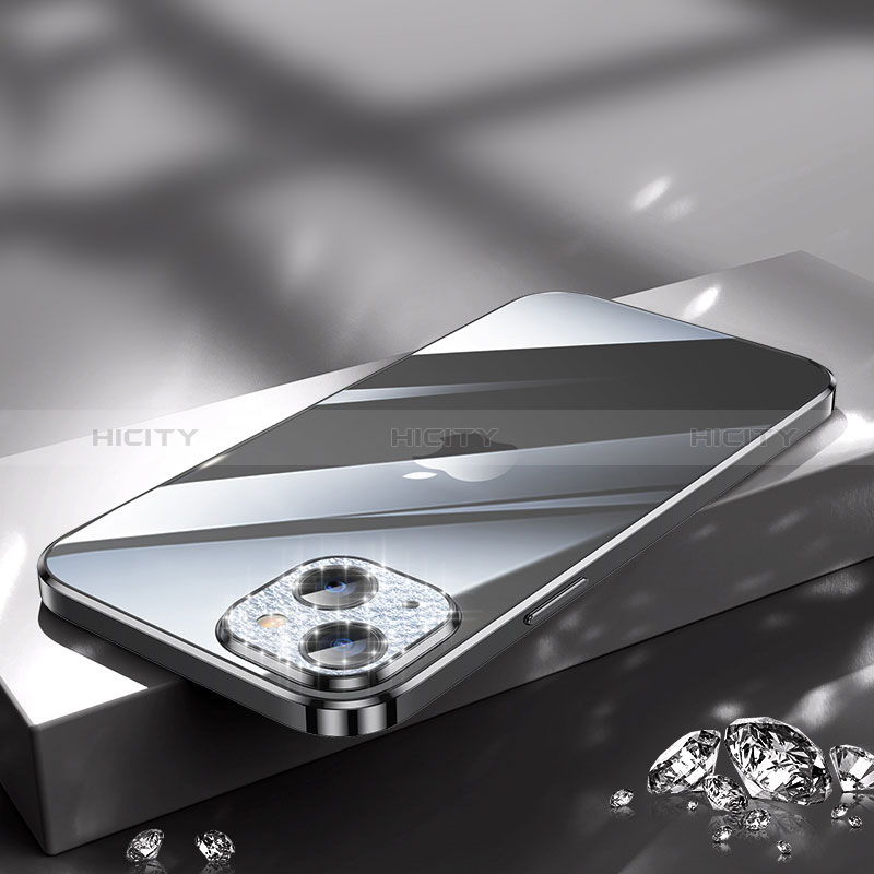 Coque Ultra Fine TPU Souple Housse Etui Transparente Bling-Bling LD2 pour Apple iPhone 13 Noir Plus