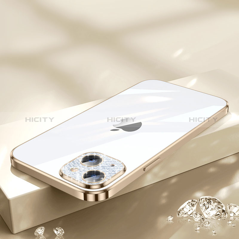 Coque Ultra Fine TPU Souple Housse Etui Transparente Bling-Bling LD2 pour Apple iPhone 13 Or Plus