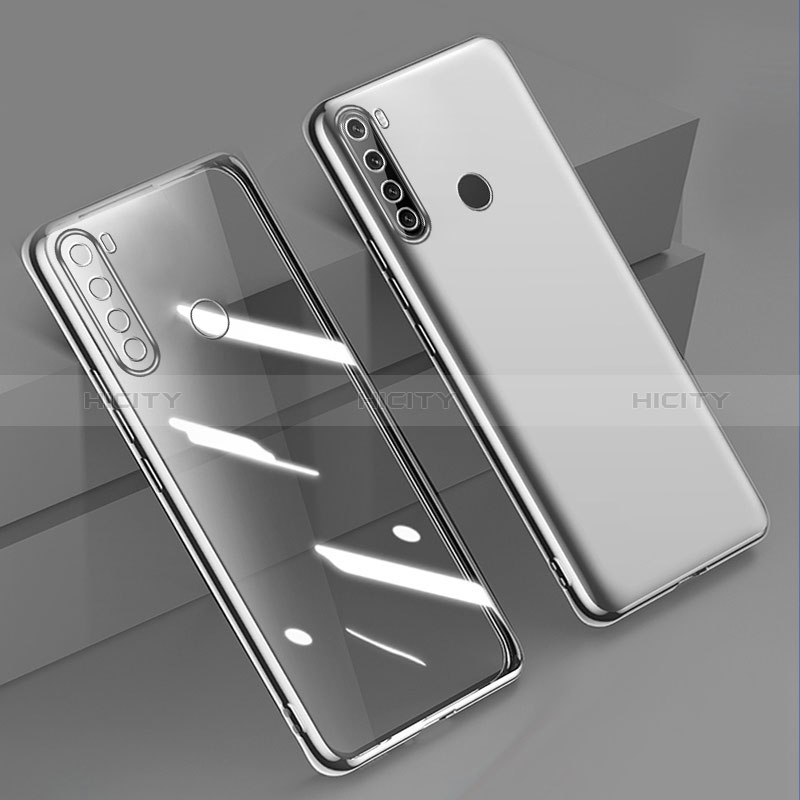 Coque Ultra Fine TPU Souple Housse Etui Transparente D01 pour Xiaomi Redmi Note 8 (2021) Argent Plus
