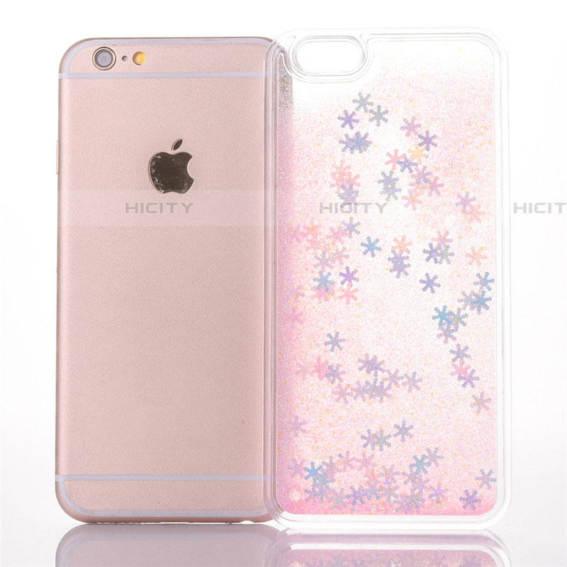 Coque Ultra Fine TPU Souple Housse Etui Transparente Fleurs T01 pour Apple iPhone 6 Plus