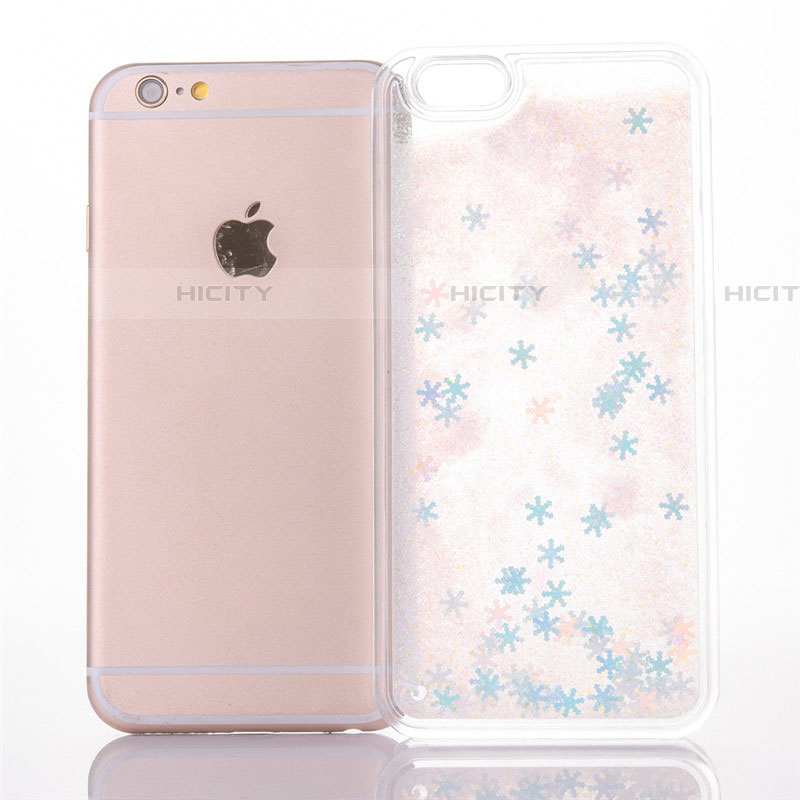 Coque Ultra Fine TPU Souple Housse Etui Transparente Fleurs T01 pour Apple iPhone 6 Plus