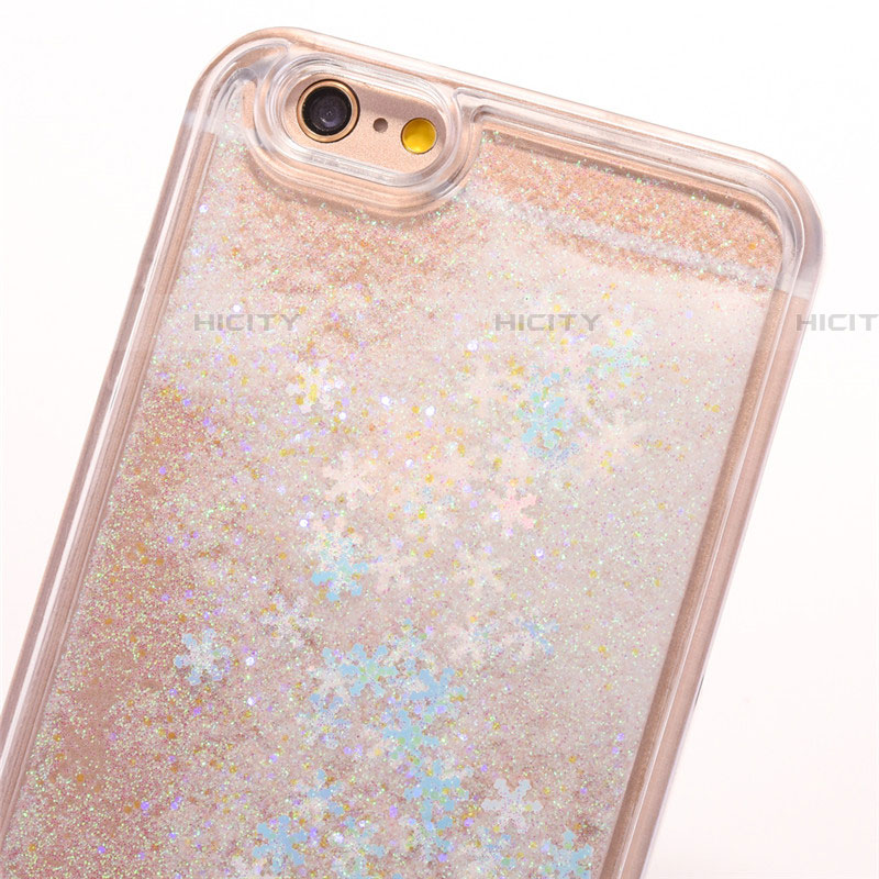 Coque Ultra Fine TPU Souple Housse Etui Transparente Fleurs T01 pour Apple iPhone 6 Plus Plus