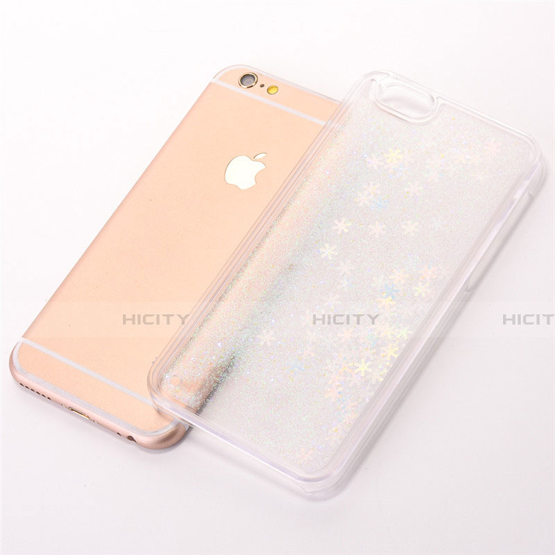 Coque Ultra Fine TPU Souple Housse Etui Transparente Fleurs T01 pour Apple iPhone 6S Plus