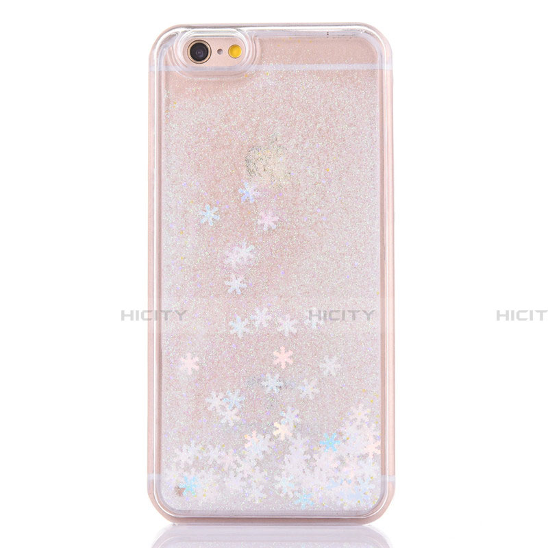 Coque Ultra Fine TPU Souple Housse Etui Transparente Fleurs T01 pour Apple iPhone 6S Plus Blanc Plus