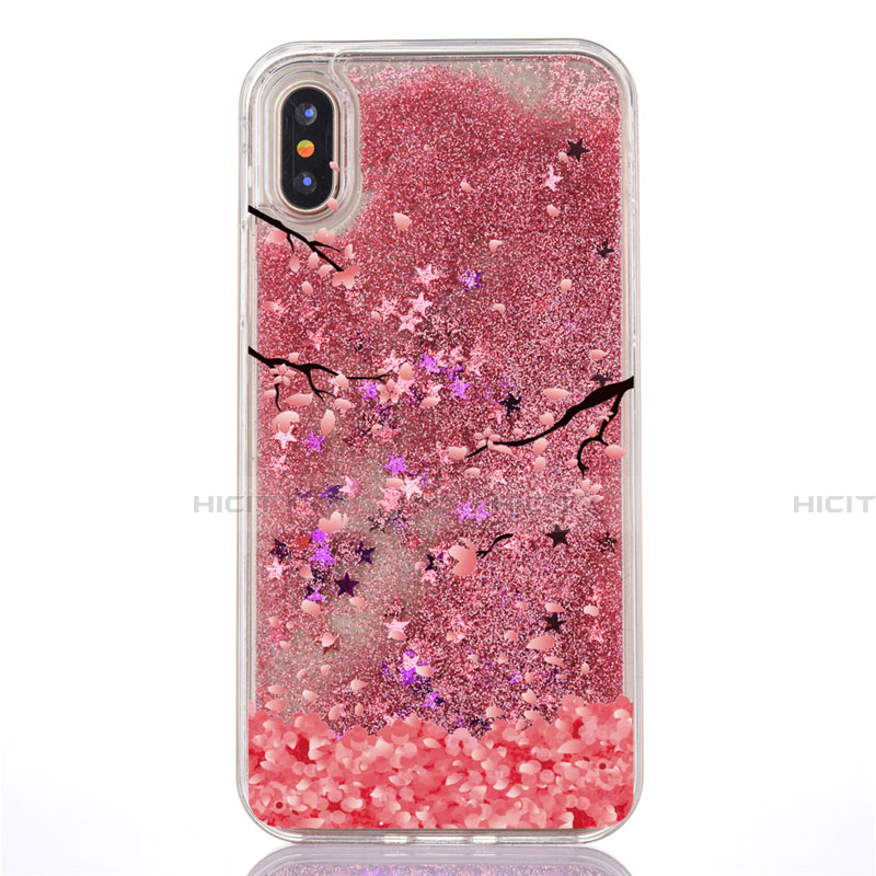 Coque Ultra Fine TPU Souple Housse Etui Transparente Fleurs T04 pour Apple iPhone Xs Max Plus