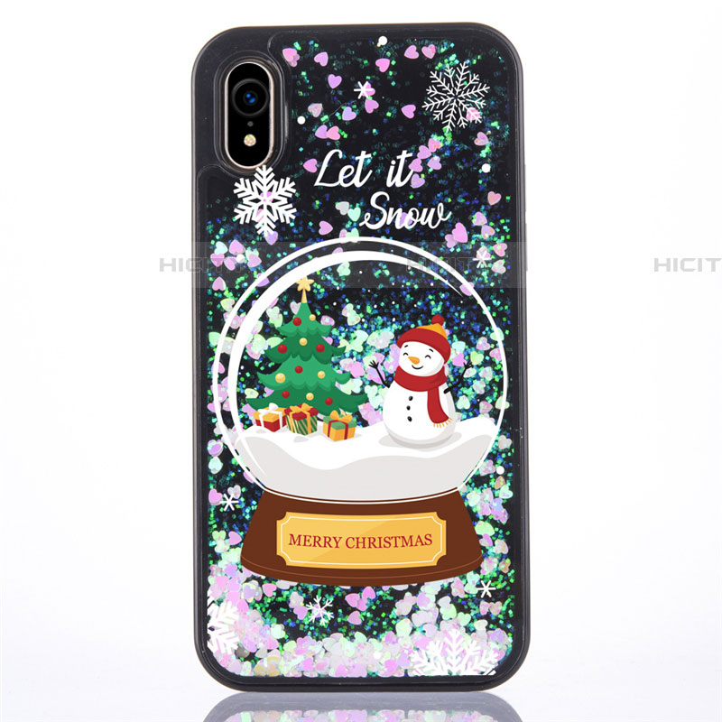 Coque Ultra Fine TPU Souple Housse Etui Transparente Fleurs T05 pour Apple iPhone XR Plus