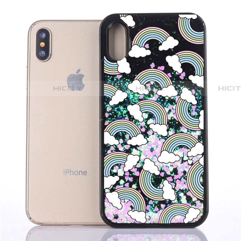 Coque Ultra Fine TPU Souple Housse Etui Transparente Fleurs T06 pour Apple iPhone Xs Plus