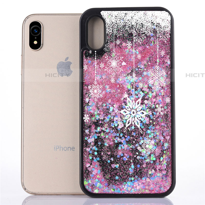 Coque Ultra Fine TPU Souple Housse Etui Transparente Fleurs T07 pour Apple iPhone XR Plus