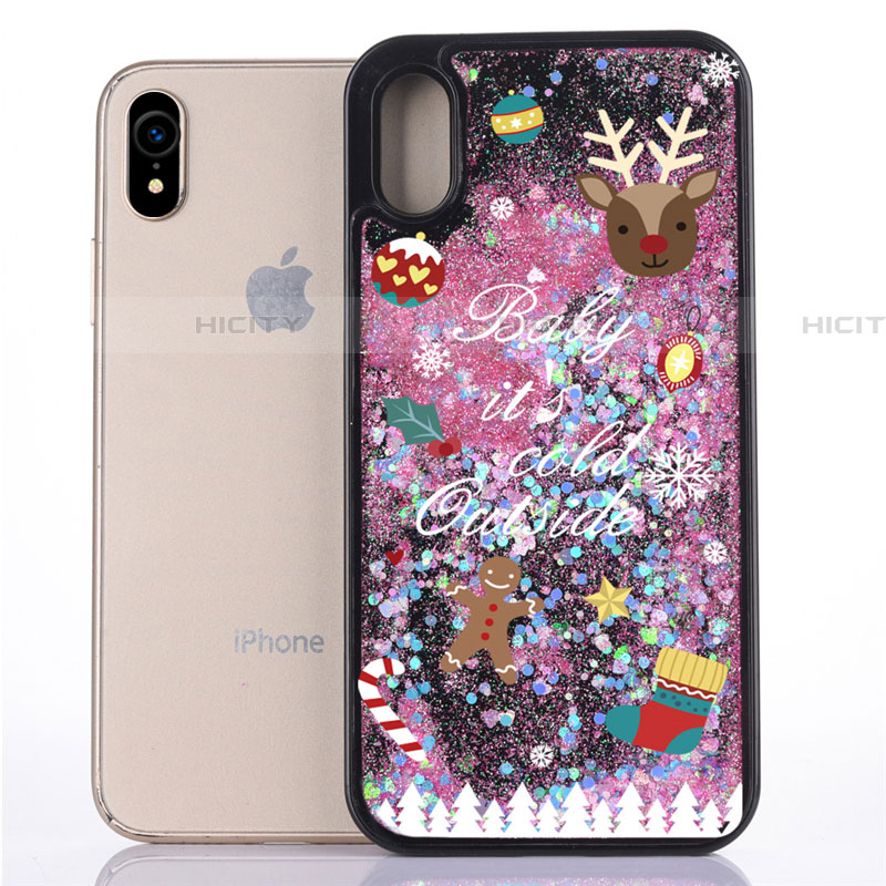 Coque Ultra Fine TPU Souple Housse Etui Transparente Fleurs T07 pour Apple iPhone XR Plus