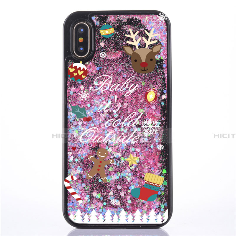 Coque Ultra Fine TPU Souple Housse Etui Transparente Fleurs T07 pour Apple iPhone Xs Max Plus