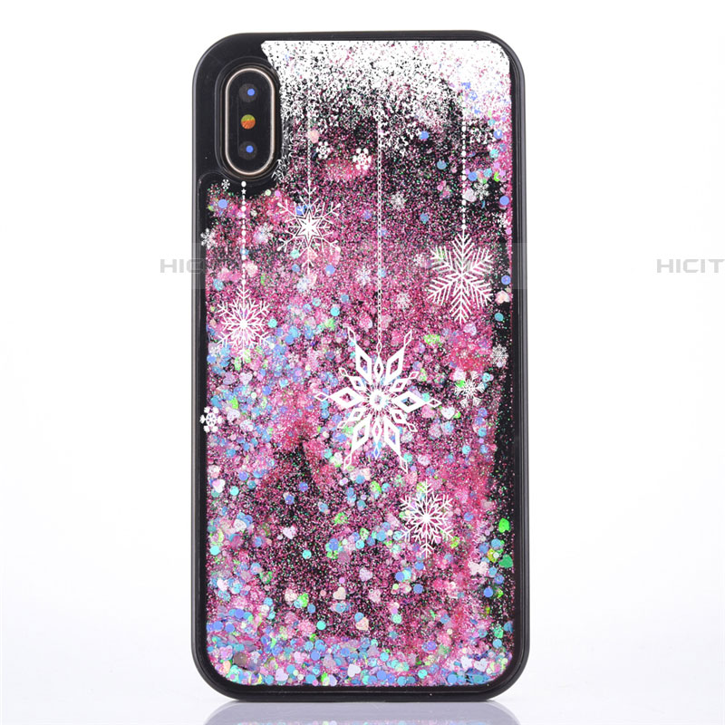 Coque Ultra Fine TPU Souple Housse Etui Transparente Fleurs T07 pour Apple iPhone Xs Plus