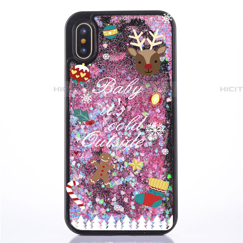 Coque Ultra Fine TPU Souple Housse Etui Transparente Fleurs T07 pour Apple iPhone Xs Plus