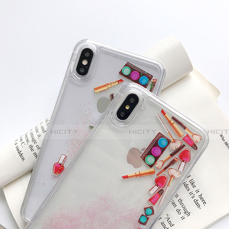 Coque Ultra Fine TPU Souple Housse Etui Transparente Fleurs T11 pour Apple iPhone X Plus