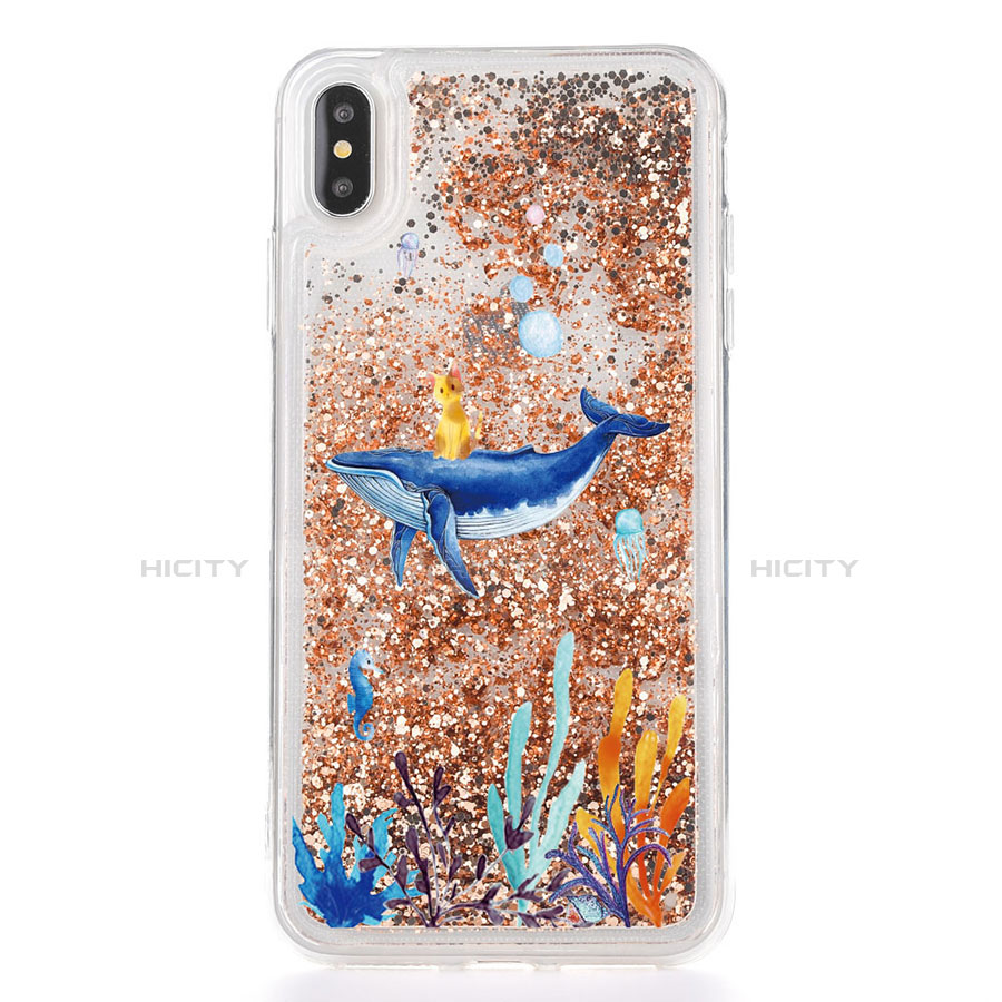 Coque Ultra Fine TPU Souple Housse Etui Transparente Fleurs T17 pour Apple iPhone Xs Plus