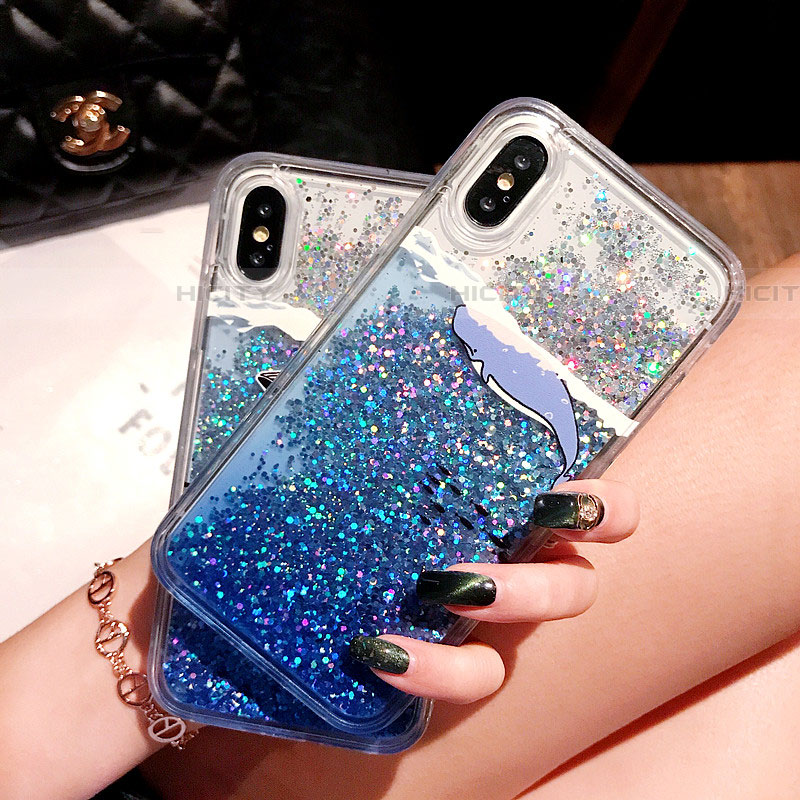 Coque Ultra Fine TPU Souple Housse Etui Transparente Fleurs T19 pour Apple iPhone Xs Plus