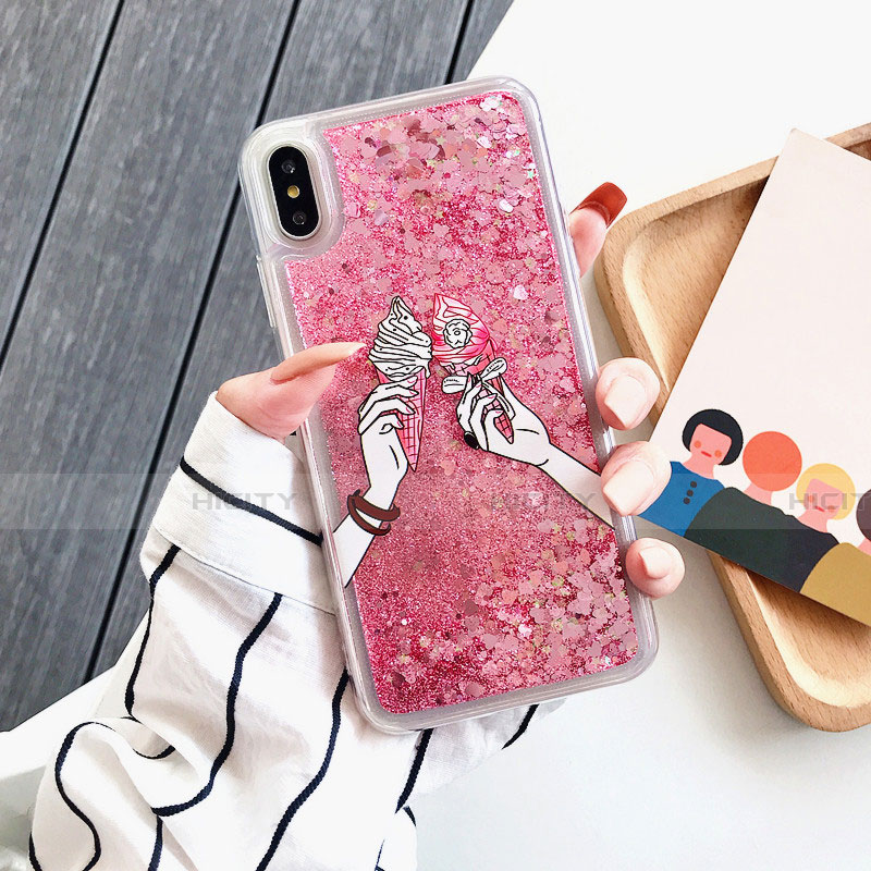 Coque Ultra Fine TPU Souple Housse Etui Transparente Fleurs T20 pour Apple iPhone X Plus