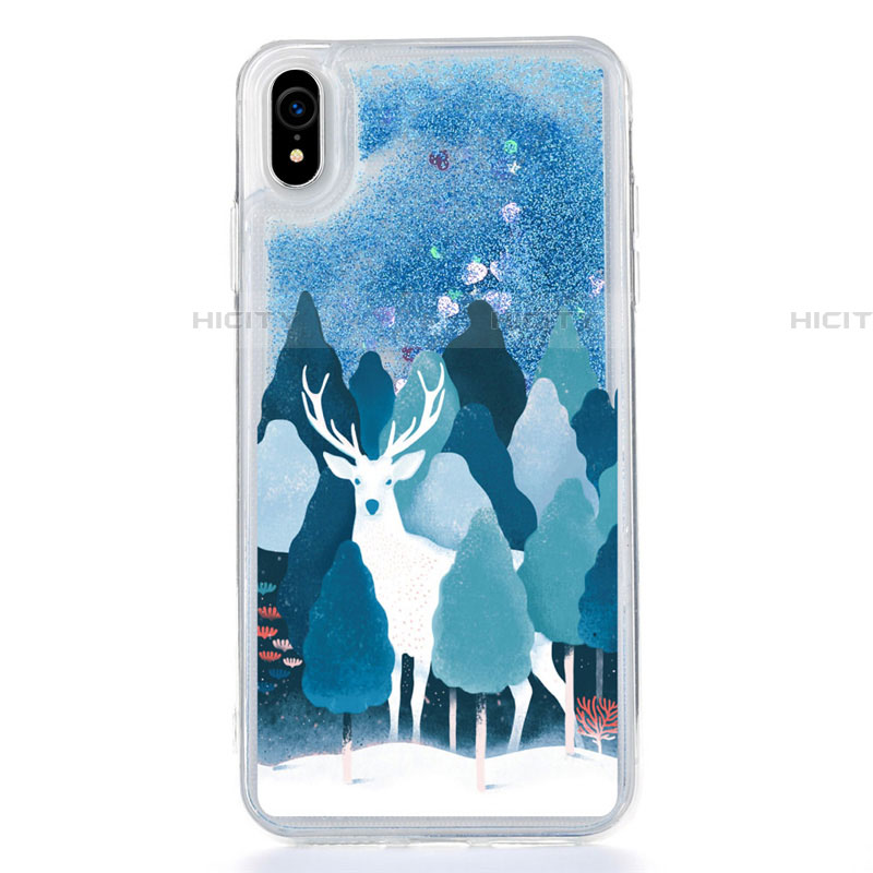 Coque Ultra Fine TPU Souple Housse Etui Transparente Fleurs T22 pour Apple iPhone XR Plus