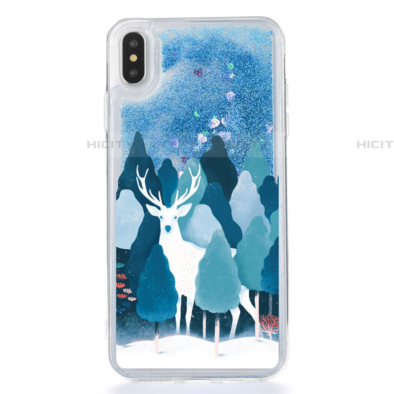 Coque Ultra Fine TPU Souple Housse Etui Transparente Fleurs T22 pour Apple iPhone Xs Plus