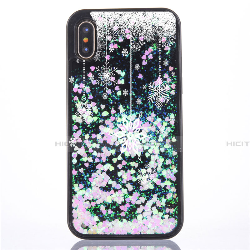 Coque Ultra Fine TPU Souple Housse Etui Transparente Fleurs Z02 pour Apple iPhone X Plus