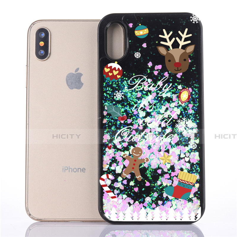 Coque Ultra Fine TPU Souple Housse Etui Transparente Fleurs Z02 pour Apple iPhone X Plus