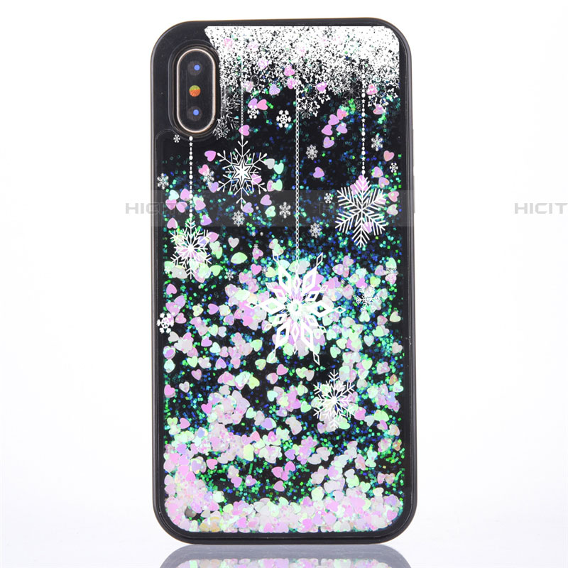 Coque Ultra Fine TPU Souple Housse Etui Transparente Fleurs Z02 pour Apple iPhone Xs Plus