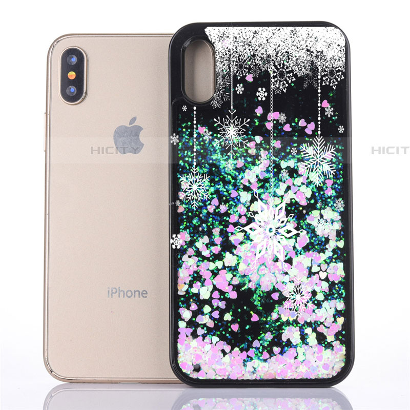 Coque Ultra Fine TPU Souple Housse Etui Transparente Fleurs Z02 pour Apple iPhone Xs Plus