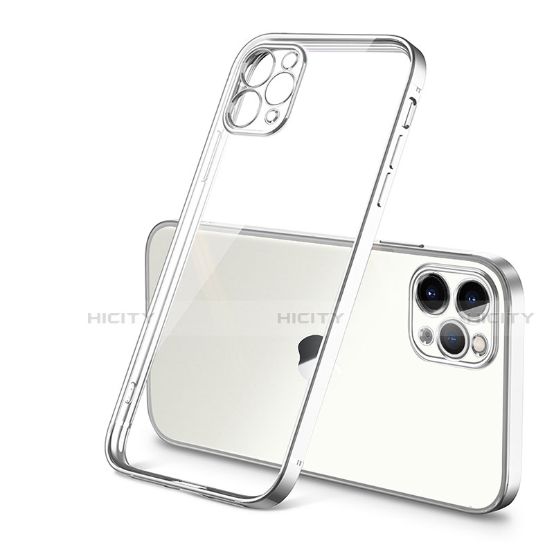 Coque Ultra Fine TPU Souple Housse Etui Transparente H01 pour Apple iPhone 12 Pro Argent Plus