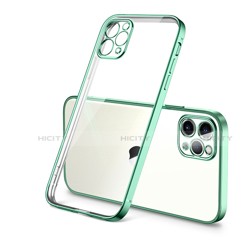 Coque Ultra Fine TPU Souple Housse Etui Transparente H01 pour Apple iPhone 12 Pro Max Vert Plus