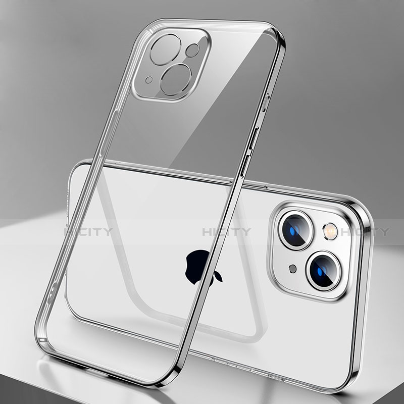 Coque Ultra Fine TPU Souple Housse Etui Transparente H01 pour Apple iPhone 13 Mini Argent Plus