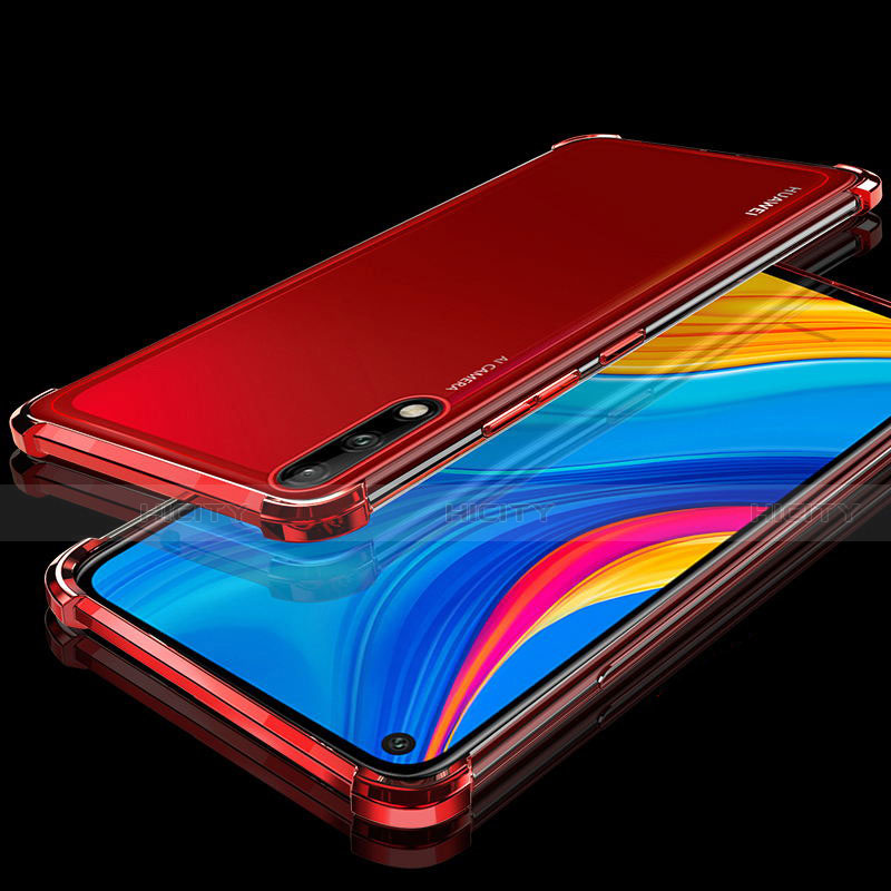 Coque Ultra Fine TPU Souple Housse Etui Transparente H01 pour Huawei Enjoy 10 Rouge Plus