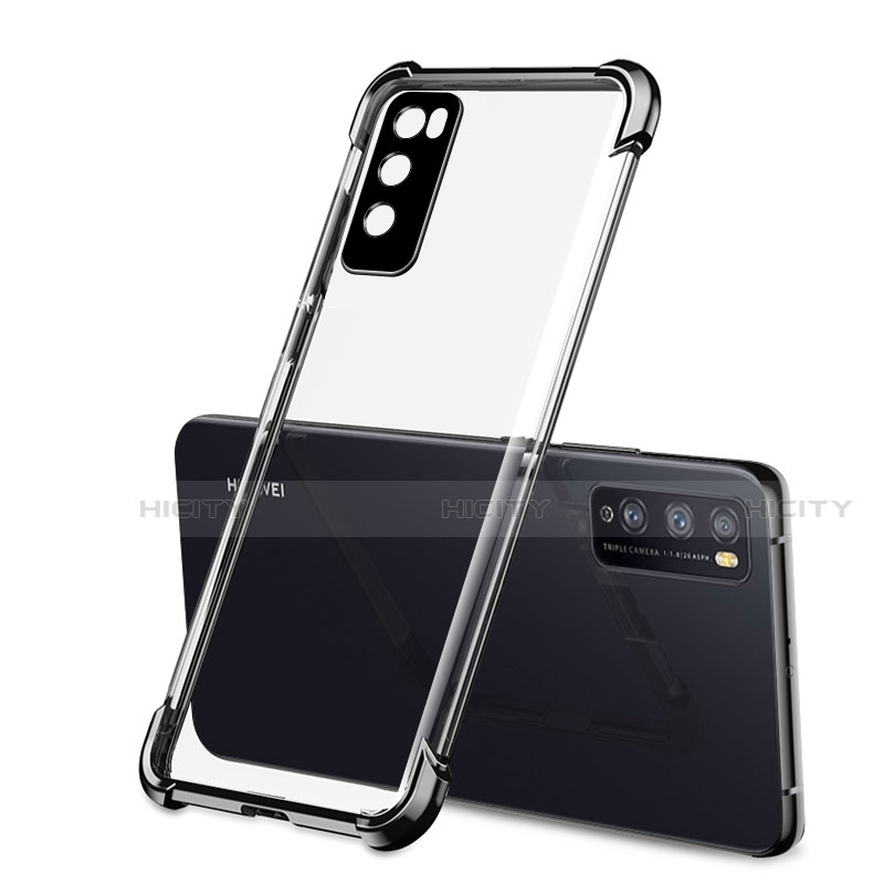 Coque Ultra Fine TPU Souple Housse Etui Transparente H01 pour Huawei Enjoy 20 Pro 5G Noir Plus