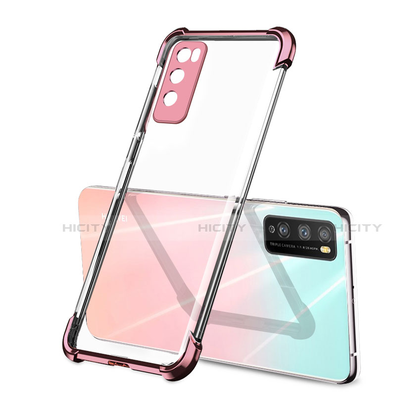 Coque Ultra Fine TPU Souple Housse Etui Transparente H01 pour Huawei Enjoy 20 Pro 5G Or Rose Plus