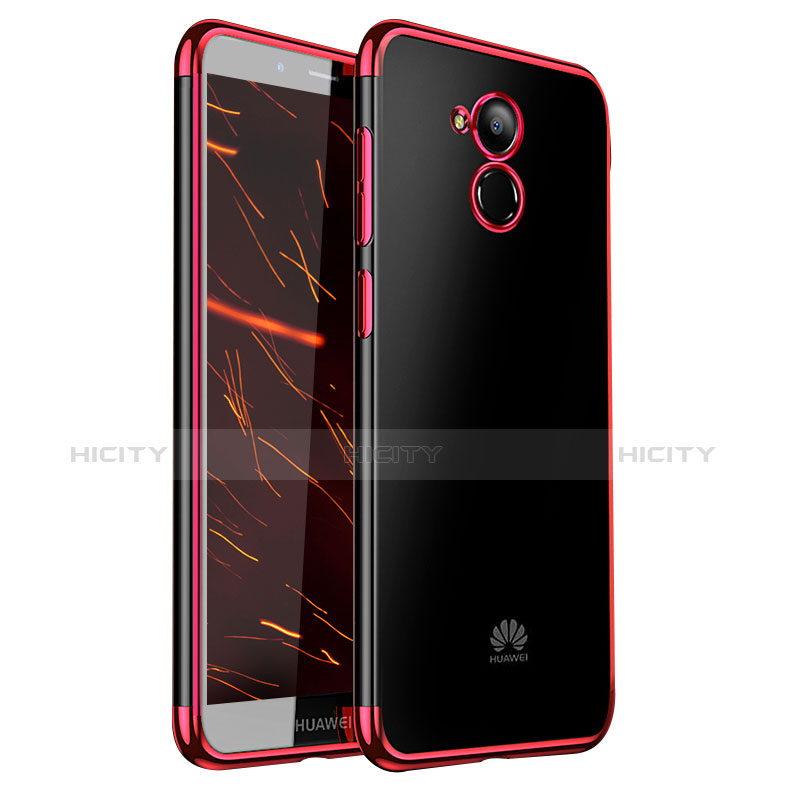 Coque Ultra Fine TPU Souple Housse Etui Transparente H01 pour Huawei Enjoy 6S Rouge Plus