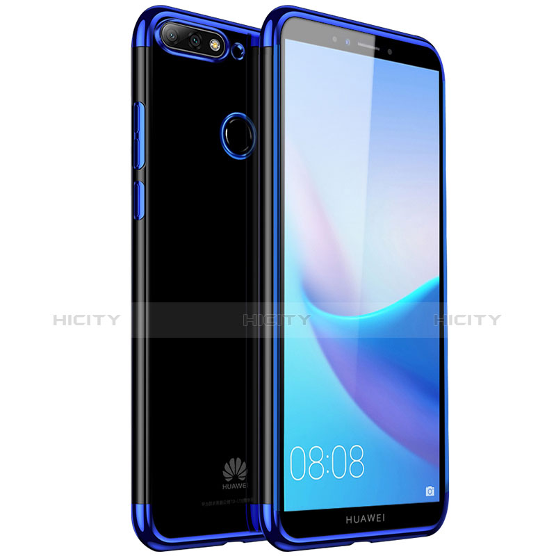 Coque Ultra Fine TPU Souple Housse Etui Transparente H01 pour Huawei Enjoy 8 Bleu Plus