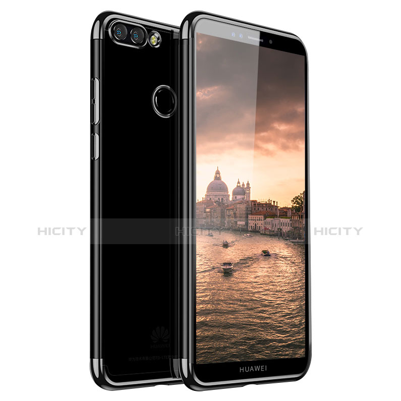 Coque Ultra Fine TPU Souple Housse Etui Transparente H01 pour Huawei Enjoy 8 Plus Noir Plus