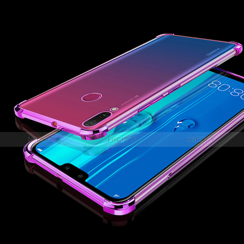 Coque Ultra Fine TPU Souple Housse Etui Transparente H01 pour Huawei Enjoy 9 Plus Violet Plus