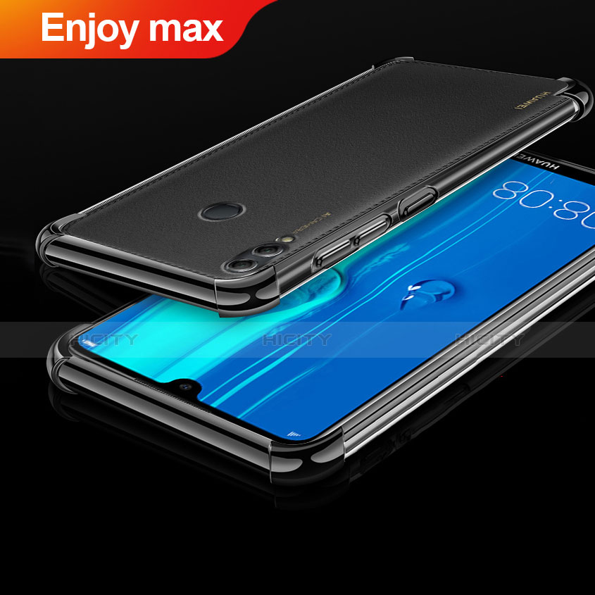 Coque Ultra Fine TPU Souple Housse Etui Transparente H01 pour Huawei Enjoy Max Noir Plus