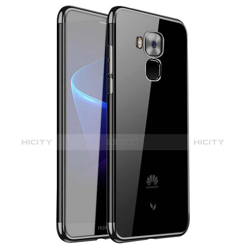 Coque Ultra Fine TPU Souple Housse Etui Transparente H01 pour Huawei G9 Plus Noir Plus