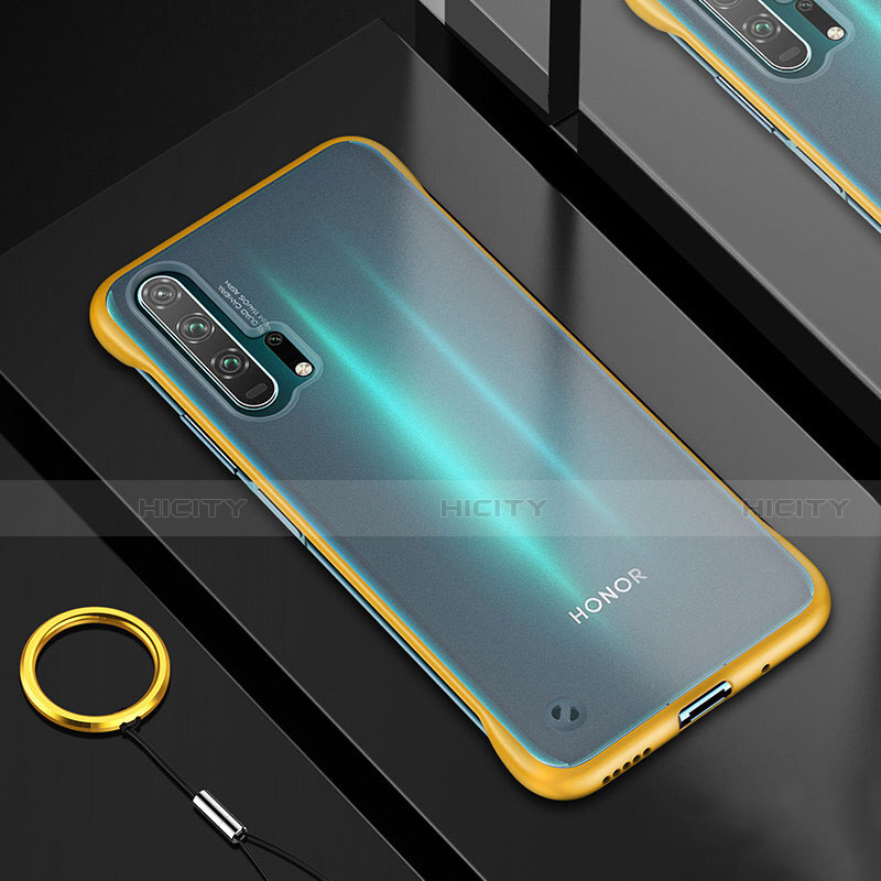 Coque Ultra Fine TPU Souple Housse Etui Transparente H01 pour Huawei Honor 20 Pro Jaune Plus