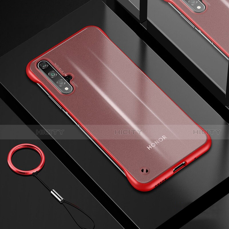 Coque Ultra Fine TPU Souple Housse Etui Transparente H01 pour Huawei Honor 20 Rouge Plus