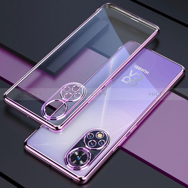 Coque Ultra Fine TPU Souple Housse Etui Transparente H01 pour Huawei Honor 50 5G Violet Plus