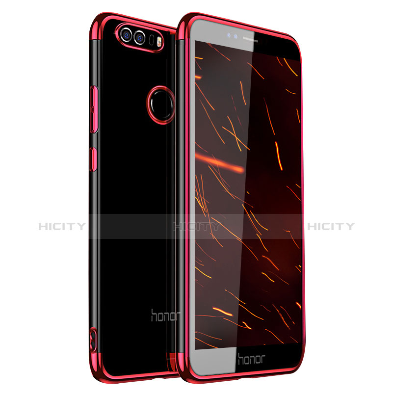 Coque Ultra Fine TPU Souple Housse Etui Transparente H01 pour Huawei Honor 8 Rouge Plus