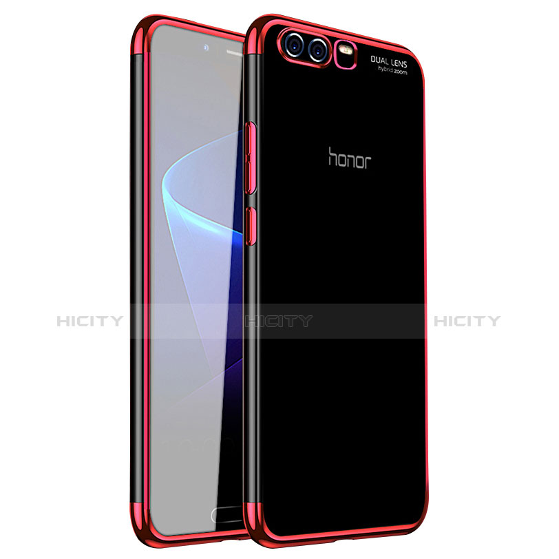 Coque Ultra Fine TPU Souple Housse Etui Transparente H01 pour Huawei Honor 9 Premium Rouge Plus