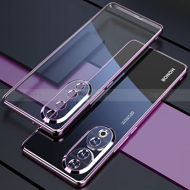 Coque Ultra Fine TPU Souple Housse Etui Transparente H01 pour Huawei Honor 90 5G Violet Plus