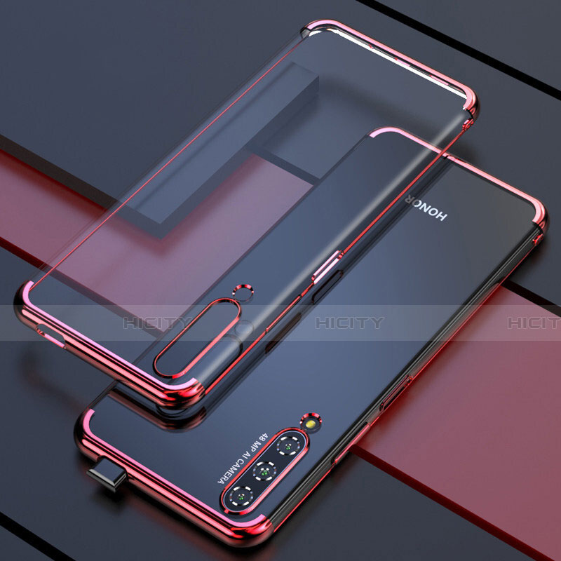 Coque Ultra Fine TPU Souple Housse Etui Transparente H01 pour Huawei Honor 9X Pro Rouge Plus